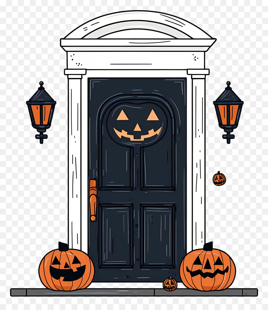 Porte Effrayante D'halloween，Porte D'halloween PNG