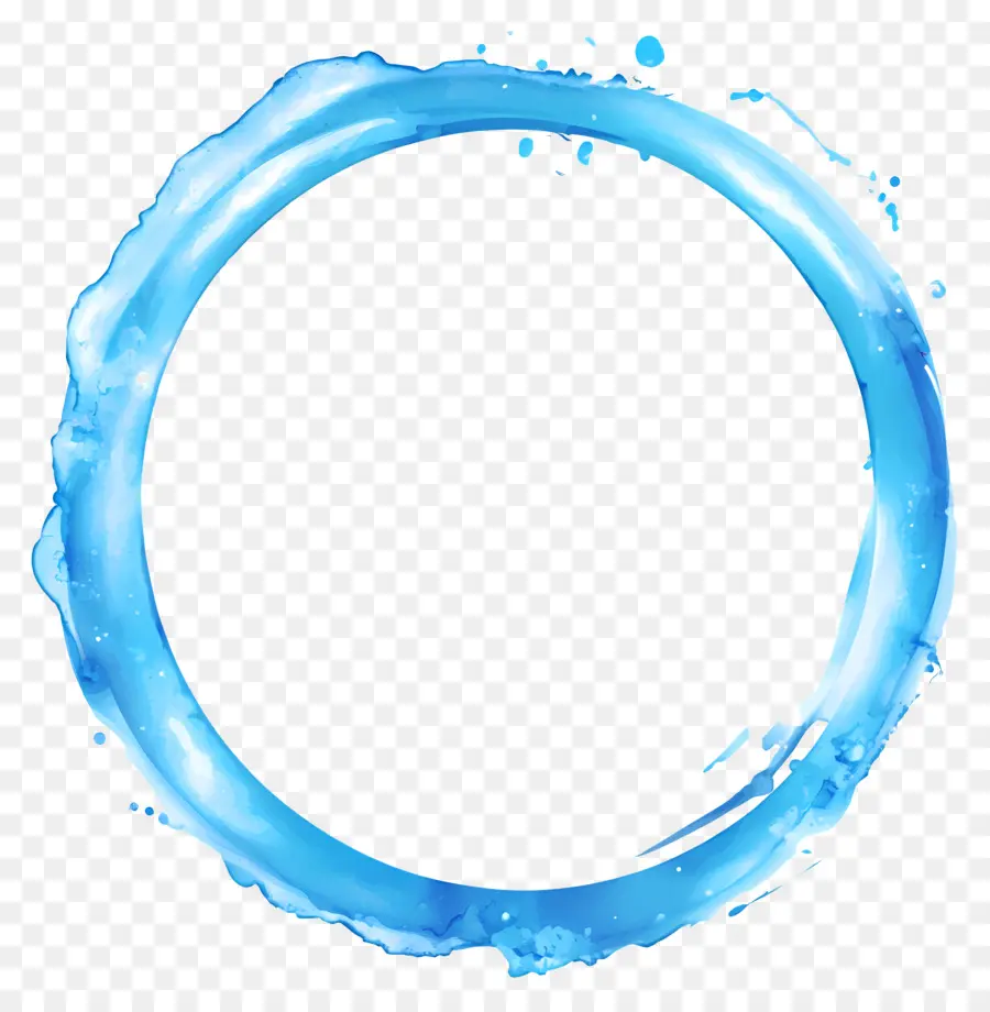 Cadre Cercle Bleu，Cercle Bleu PNG