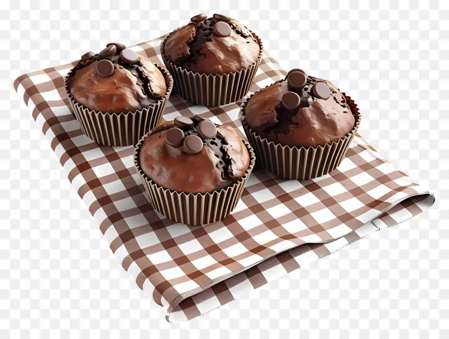 Muffins Au Chocolat，Muffins Aux Pépites De Chocolat PNG