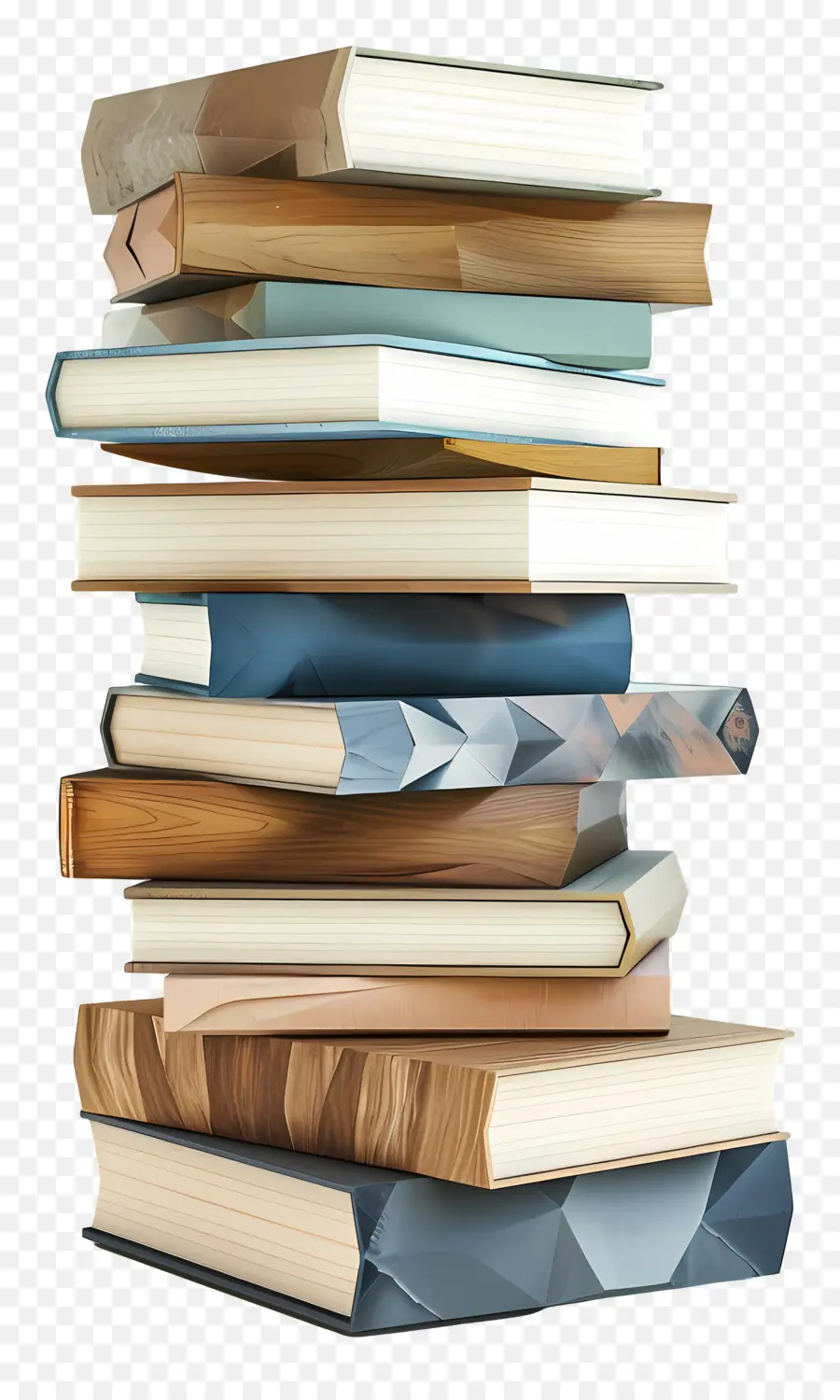 Pile De Livres Modèle 3d，Pile De Livres PNG