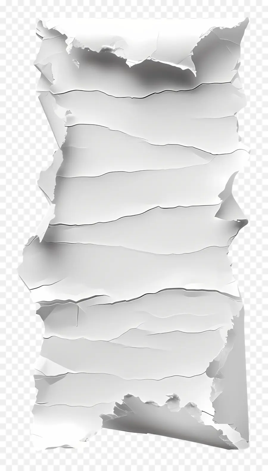 Papier Déchiré Blanc，Papier Déchiré PNG