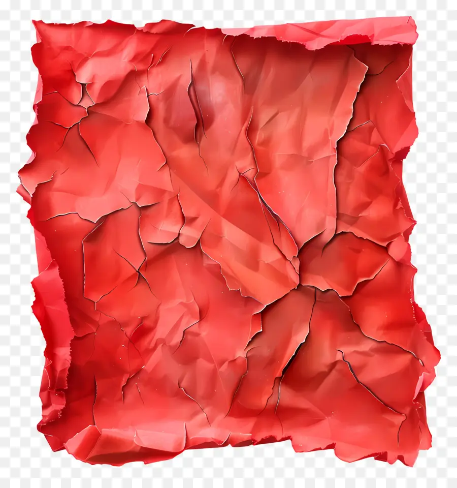 Papier Déchiré Rouge，Papier Rouge Déchiré PNG