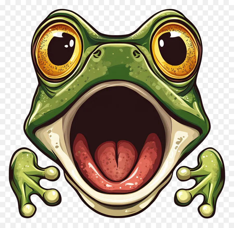 Emoji Grenouille，Grenouille PNG