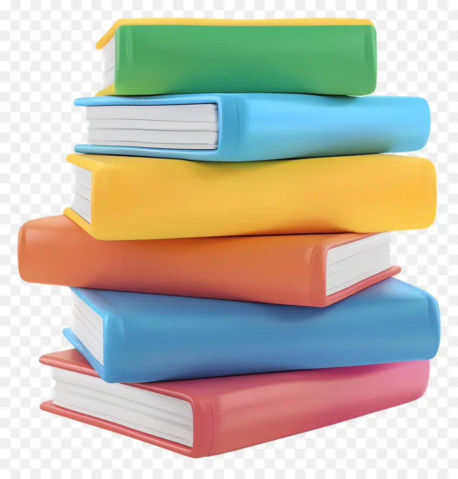 Pile De Livres Modèle 3d，Pile De Livres PNG