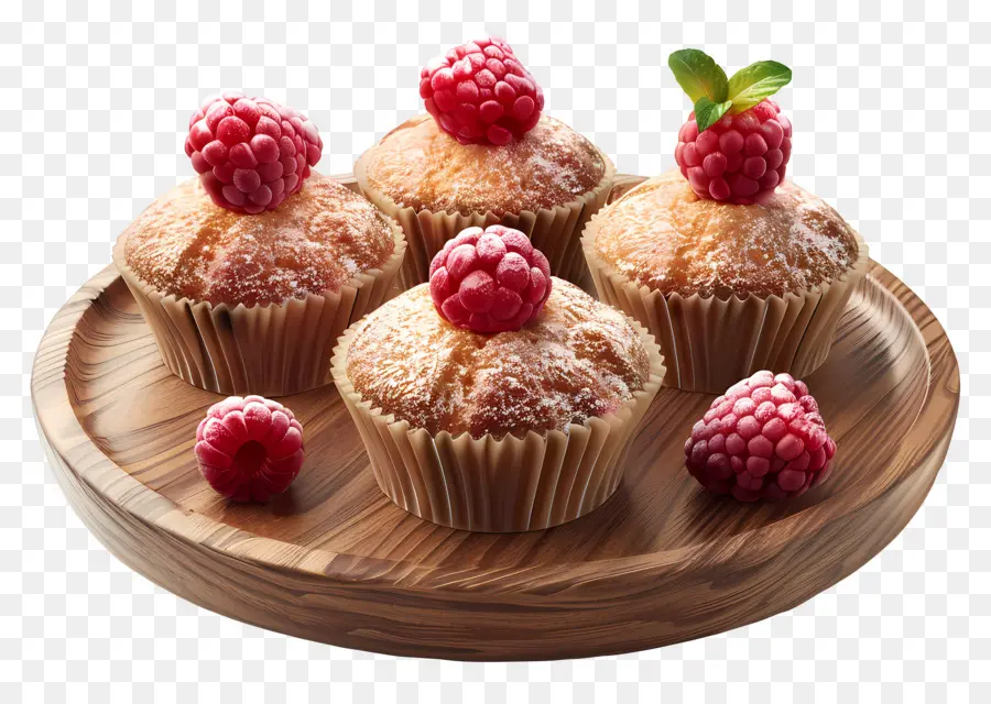 Muffins Aux Framboises，Petits Gâteaux PNG