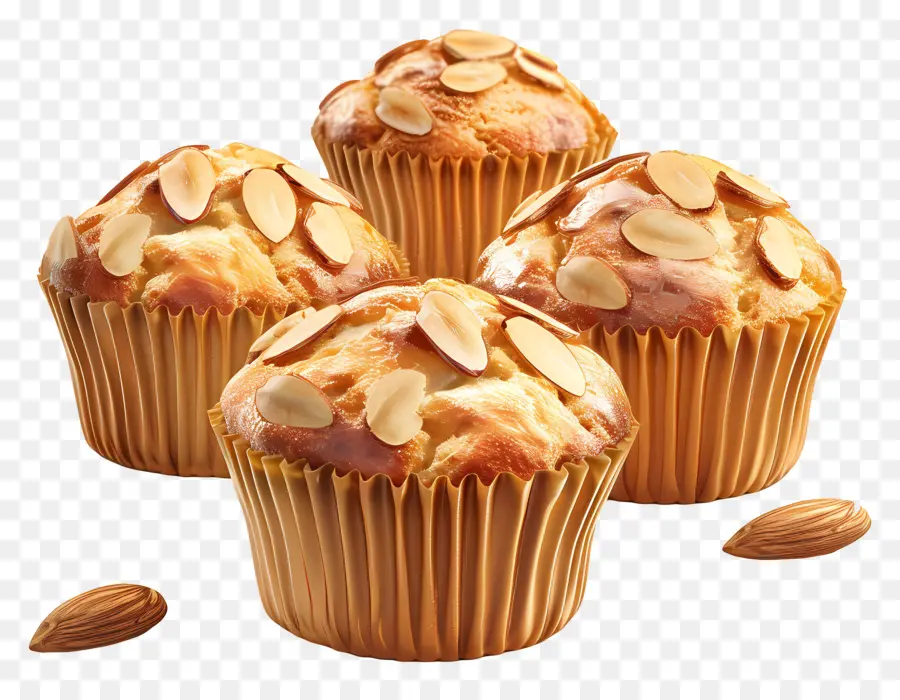 Muffins Aux Amandes，Petits Gâteaux PNG