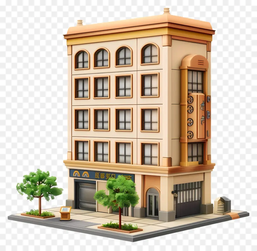 Bâtiment 3d，Petite Maison Mignonne De Griffonnage PNG