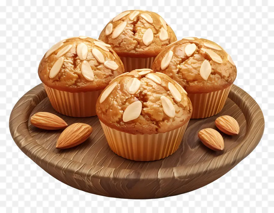 Muffins Aux Amandes，Petits Gâteaux PNG