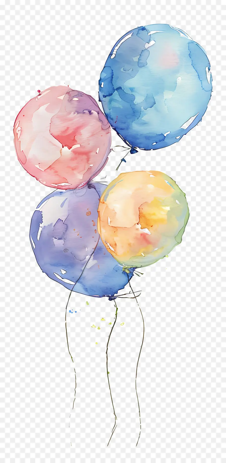 Ballons Pastel，Ballons PNG