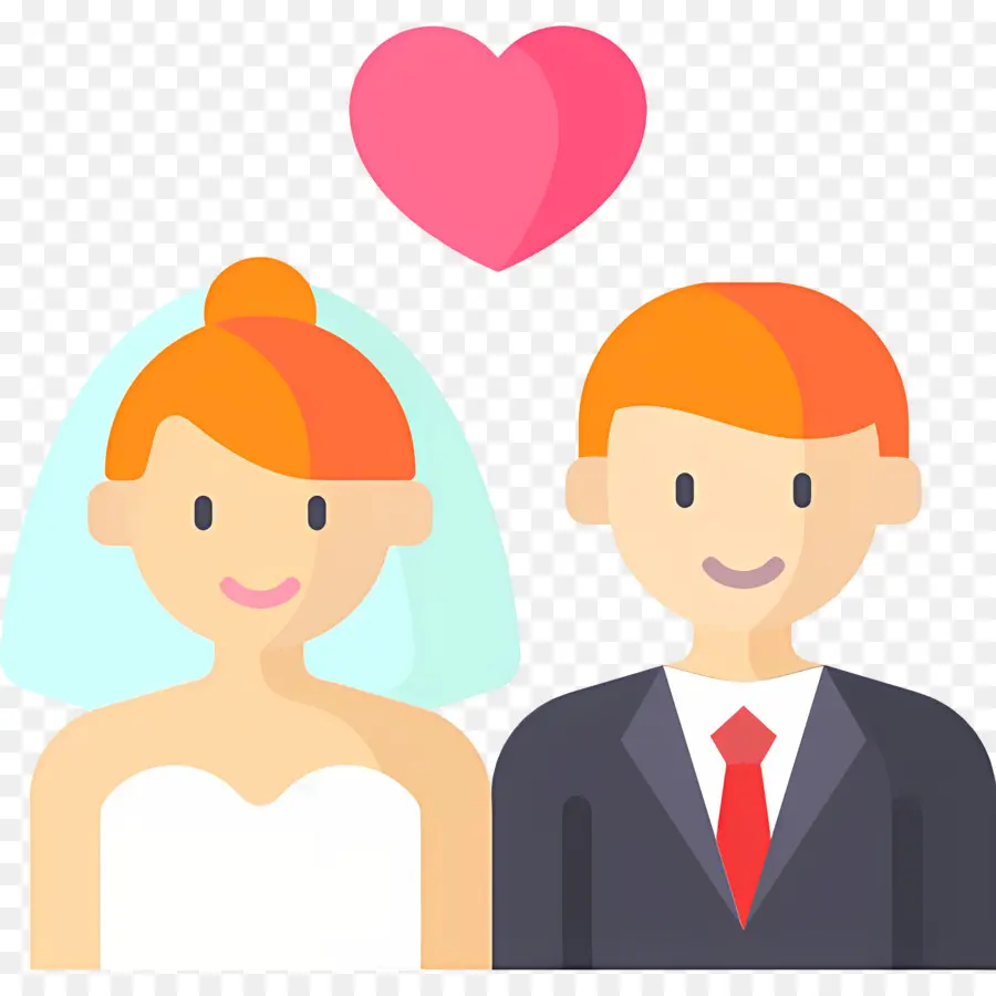 Couple De Mariage，Mariée Et Marié PNG