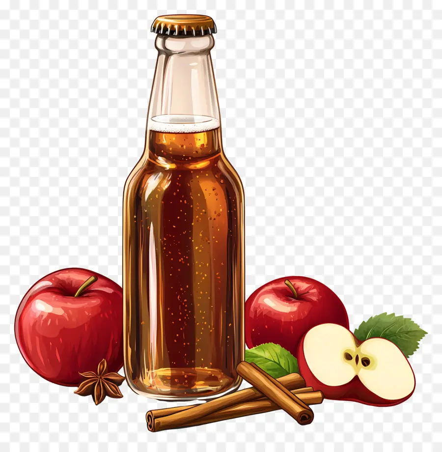 Cidre De Pomme，Bouteille PNG