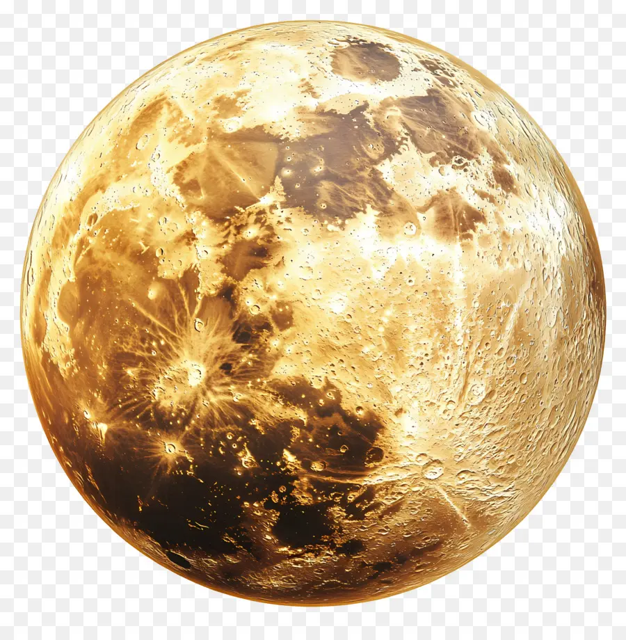 Lune D'or，Pleine Lune PNG