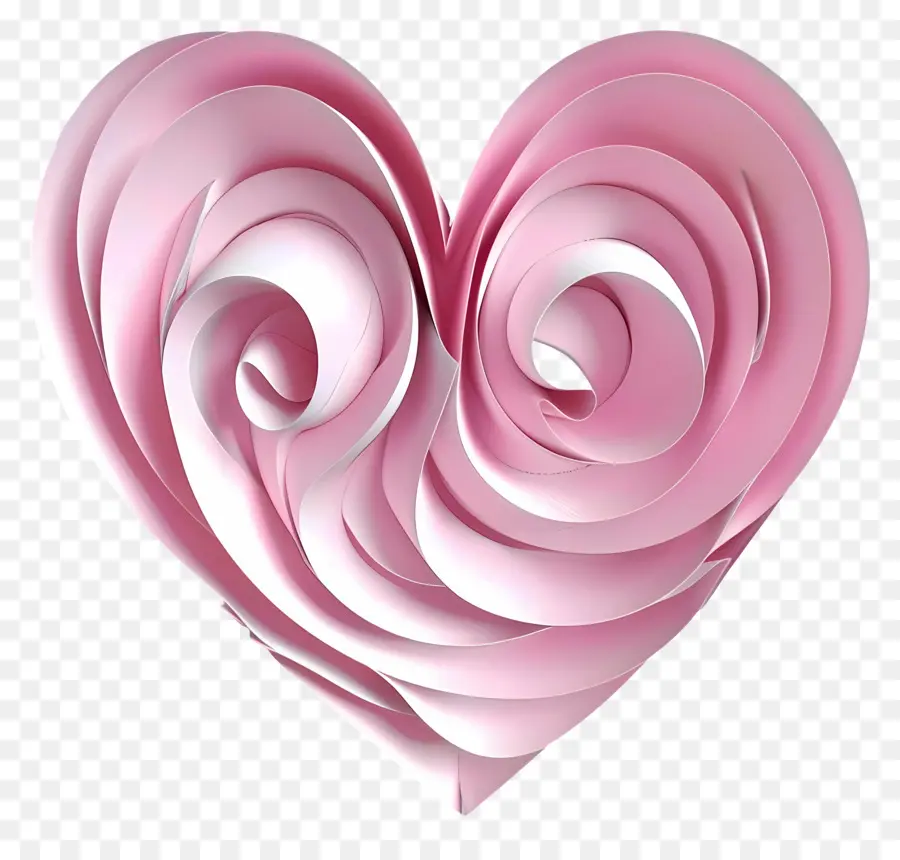 Coeur 3d，Coeur Rose PNG