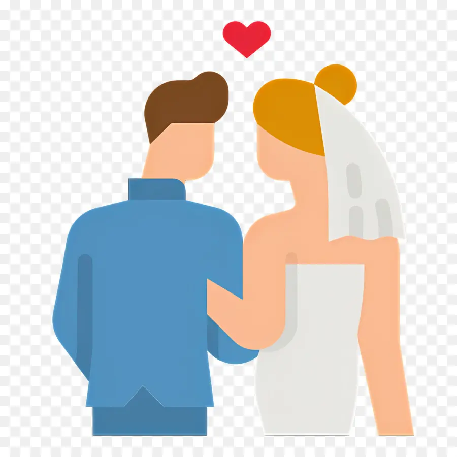 Couple De Mariage，Mariée Et Marié PNG