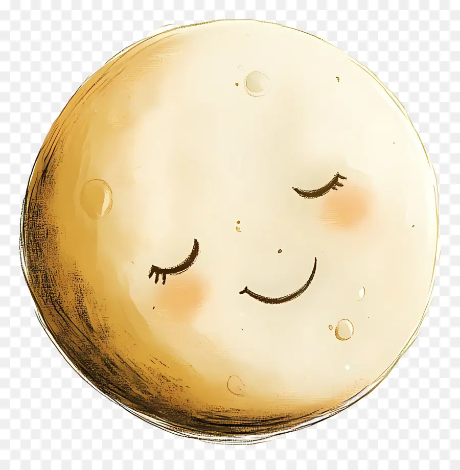 Lune Mignonne，Lune Souriante PNG