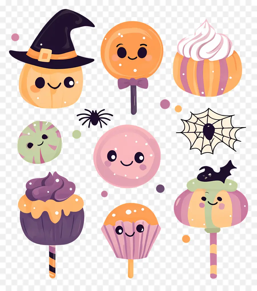 Bonbons D'halloween，Bonbons Mignons D'halloween PNG