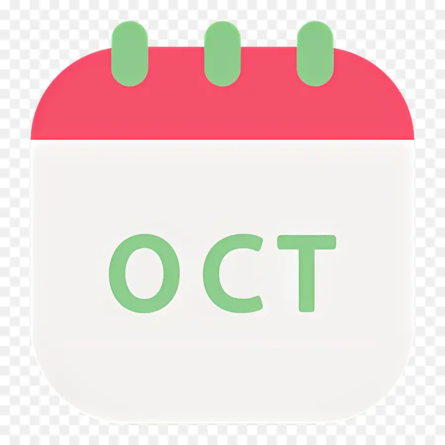 Octobre，Calendrier D'octobre PNG