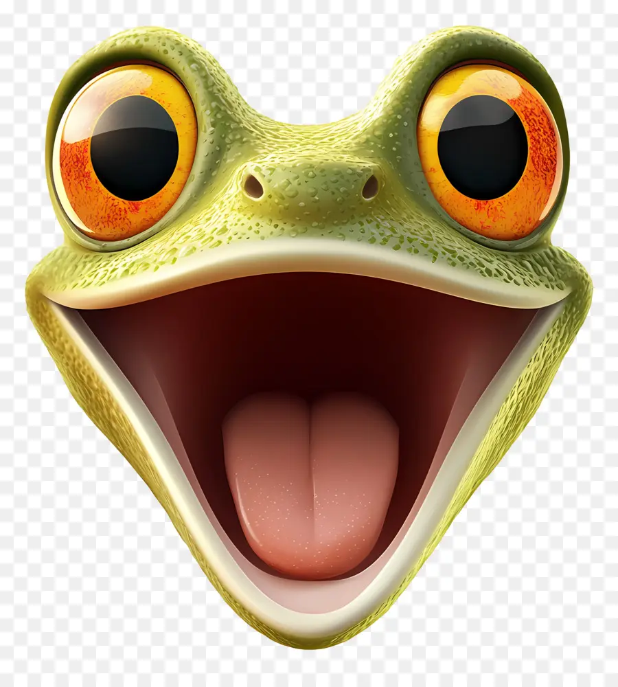 Emoji Grenouille，Visage De Grenouille PNG