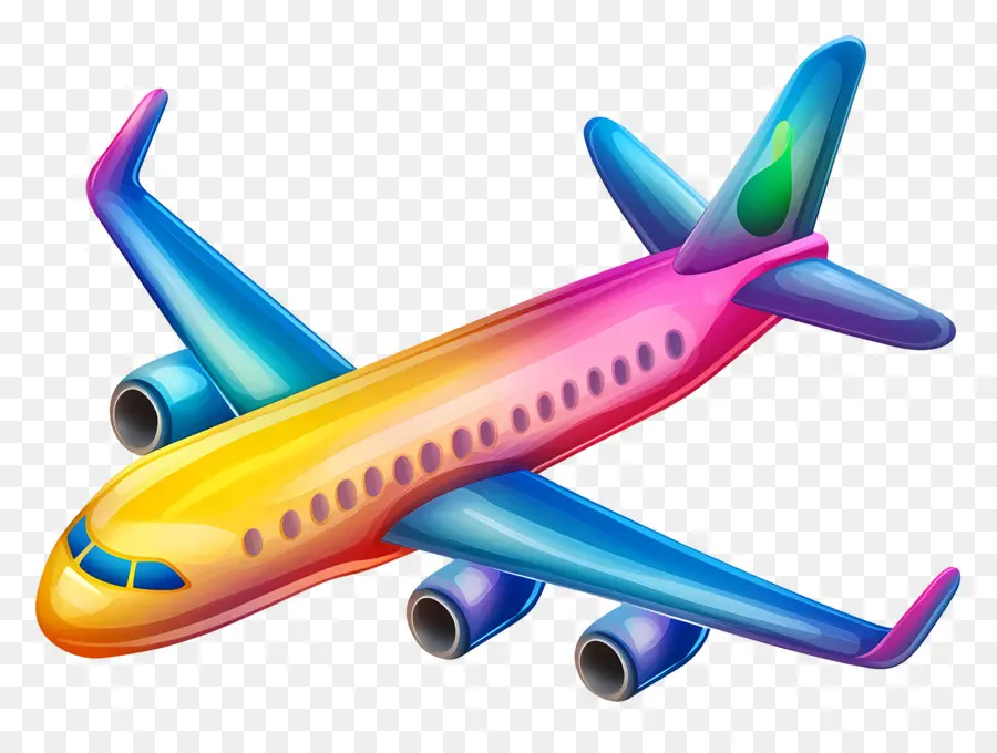 Avion Mignon，Avion Coloré PNG