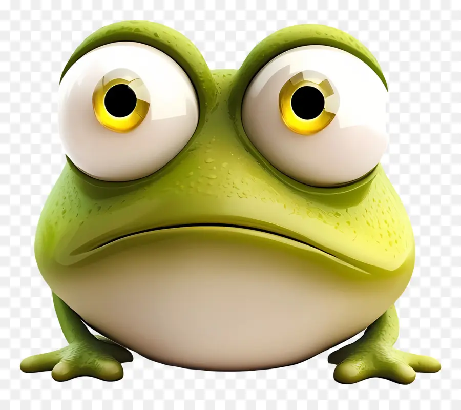 Emoji Grenouille，Grenouille Triste PNG