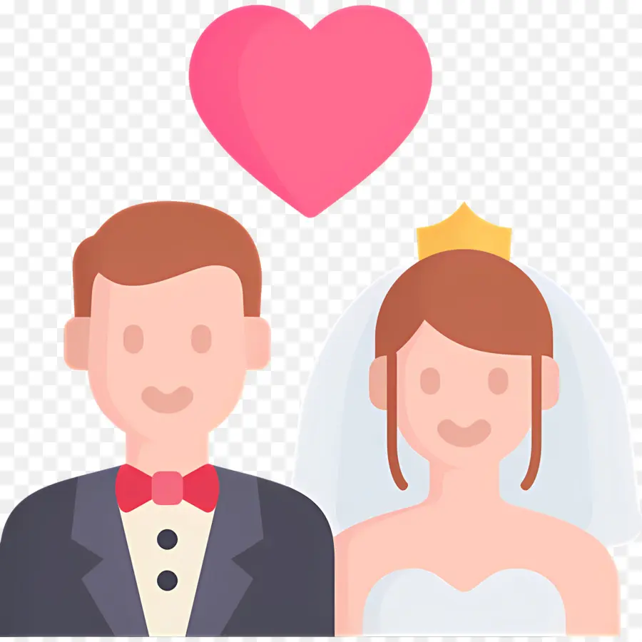 Couple De Mariage，Mariée Et Marié PNG