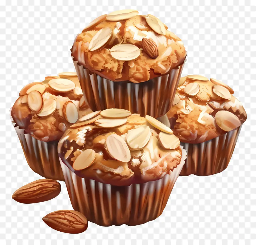 Muffins Aux Amandes，Muffins PNG