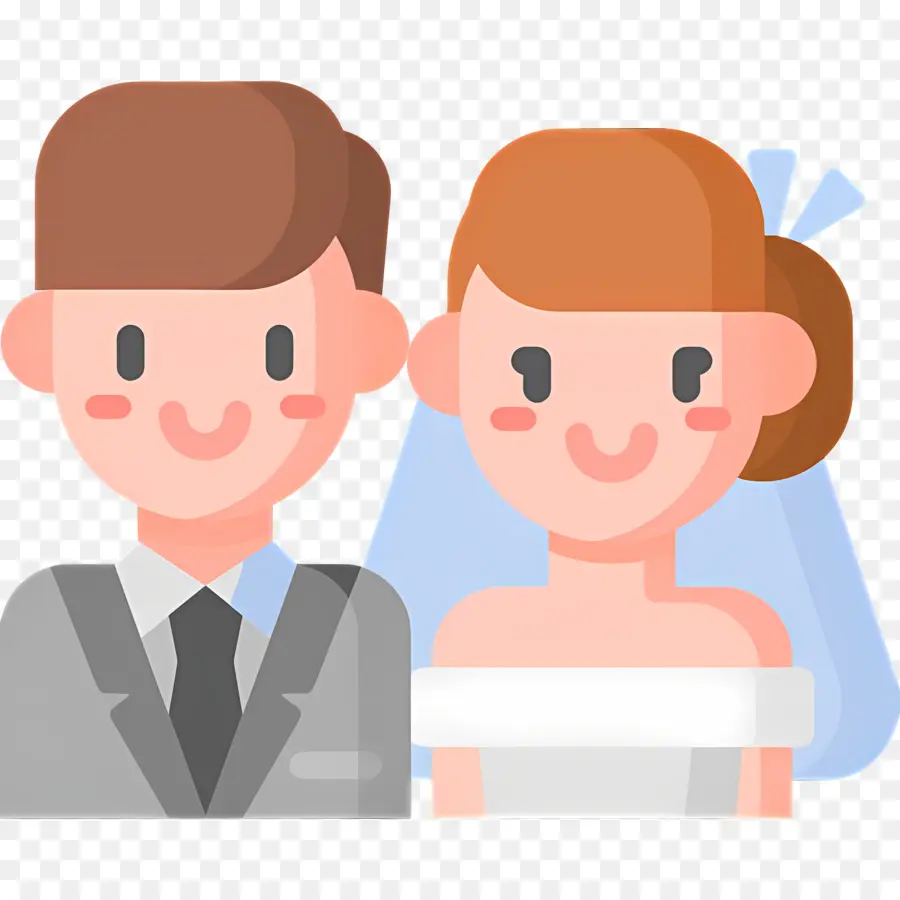 Couple De Mariage，Mariée Et Marié PNG