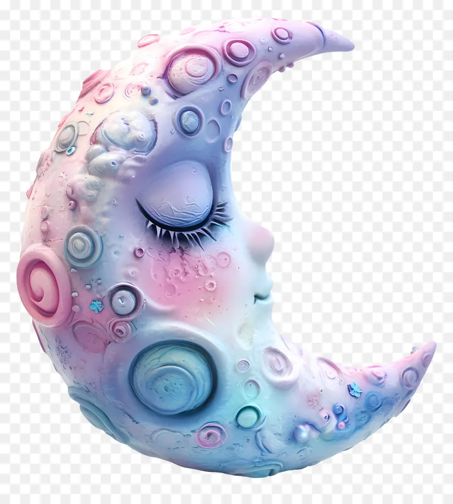 Lune Mignonne，Lune Décorative PNG