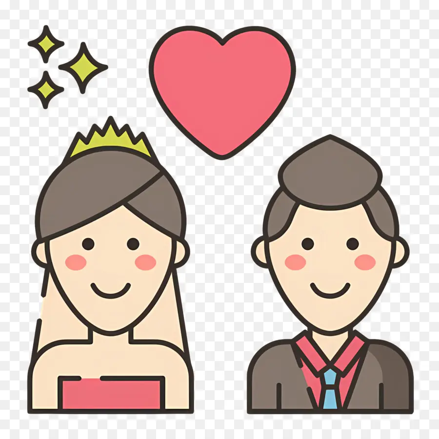 Couple De Mariage，Mariée Et Marié PNG