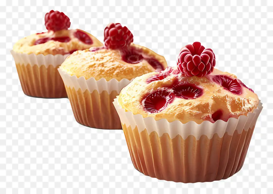 Muffins Aux Framboises，Muffins Aux Baies PNG