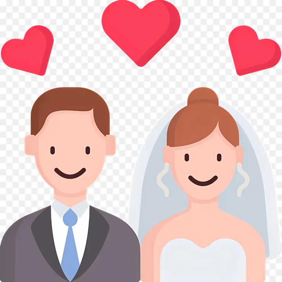 Couple De Mariage，Mariée Et Marié PNG