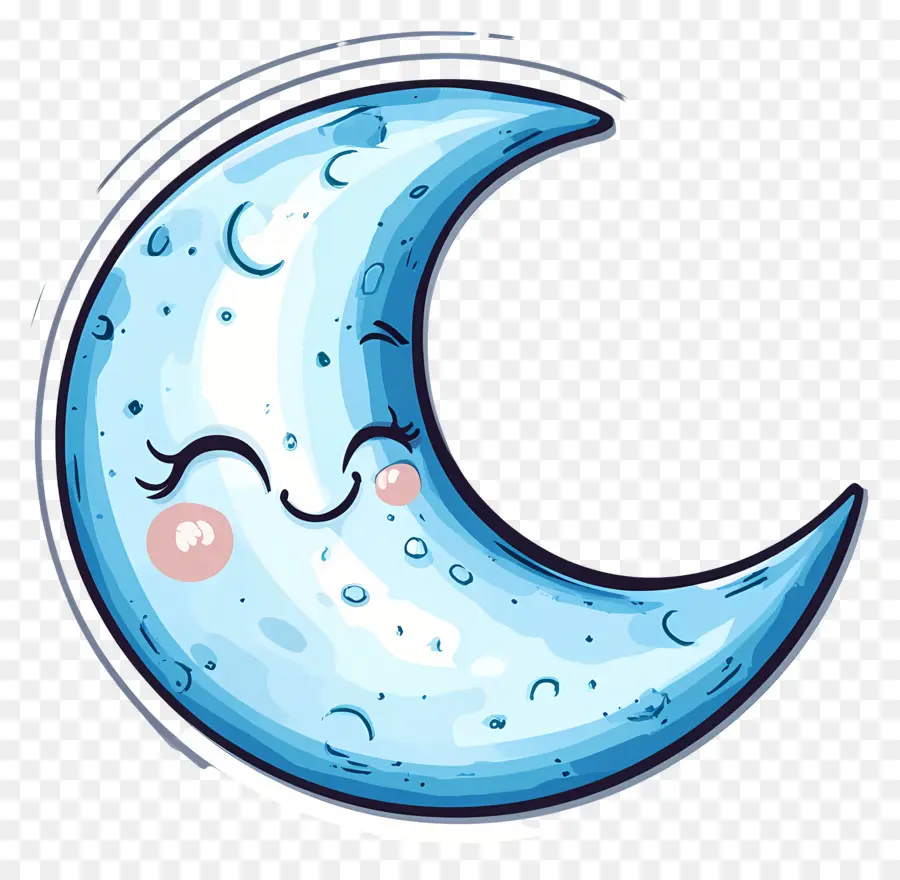 Lune Mignonne，Lune Souriante PNG