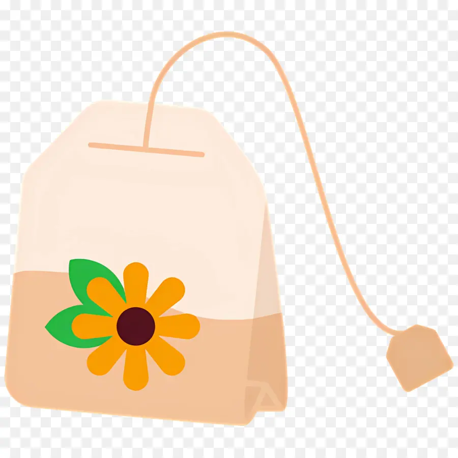 Sachet De Thé，Fleur PNG