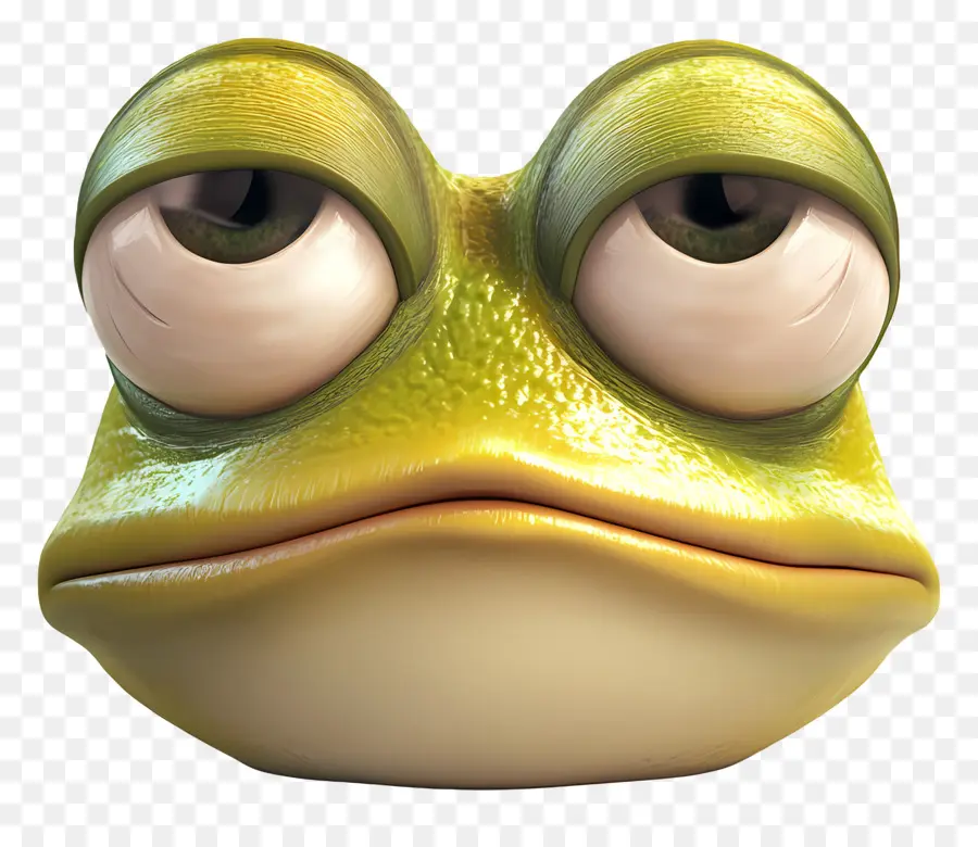 Emoji Grenouille，Grenouille Triste PNG