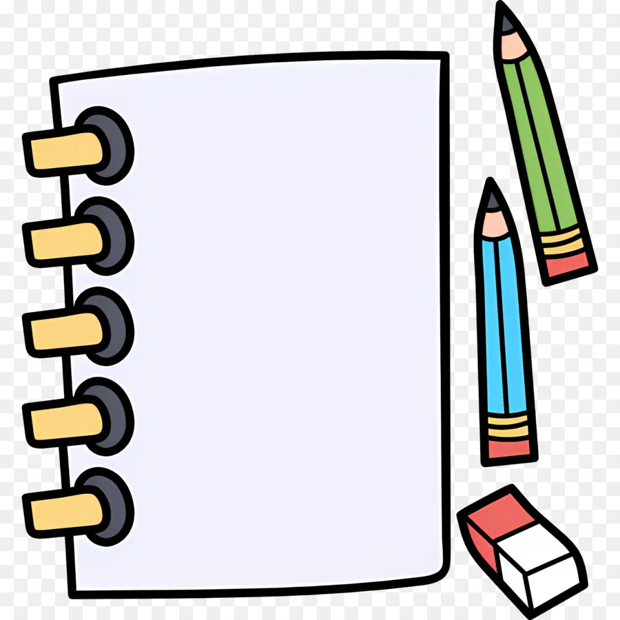 Carnet De Notes，Carnet Et Crayons PNG