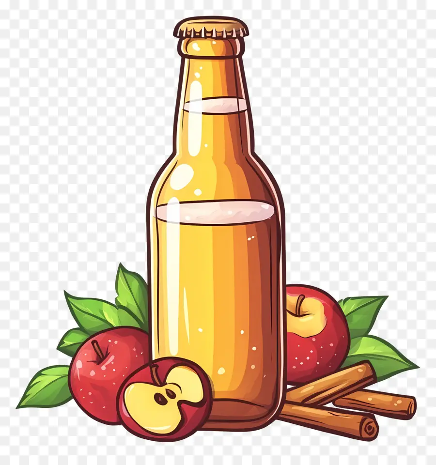 Cidre De Pomme，Bouteille PNG