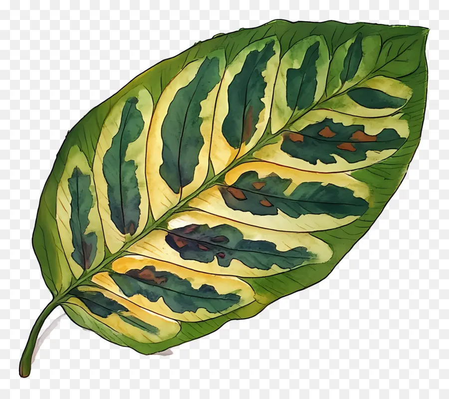 Feuille D'aquarelle，Feuille PNG