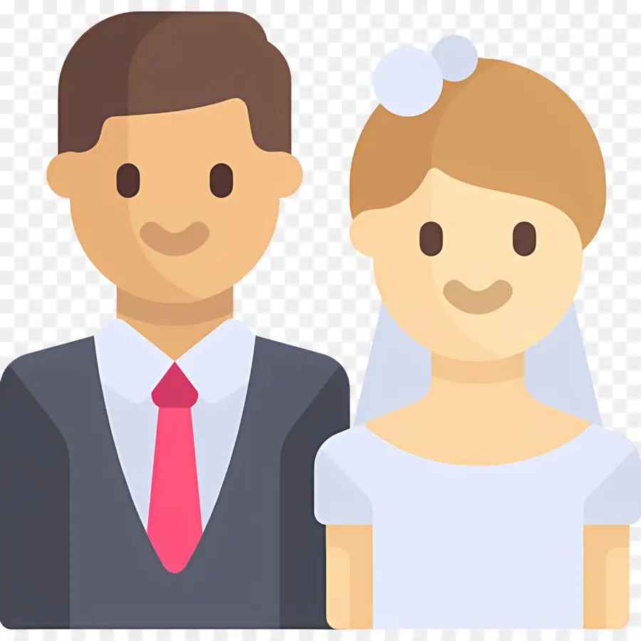 Couple De Mariage，Mariée Et Marié PNG