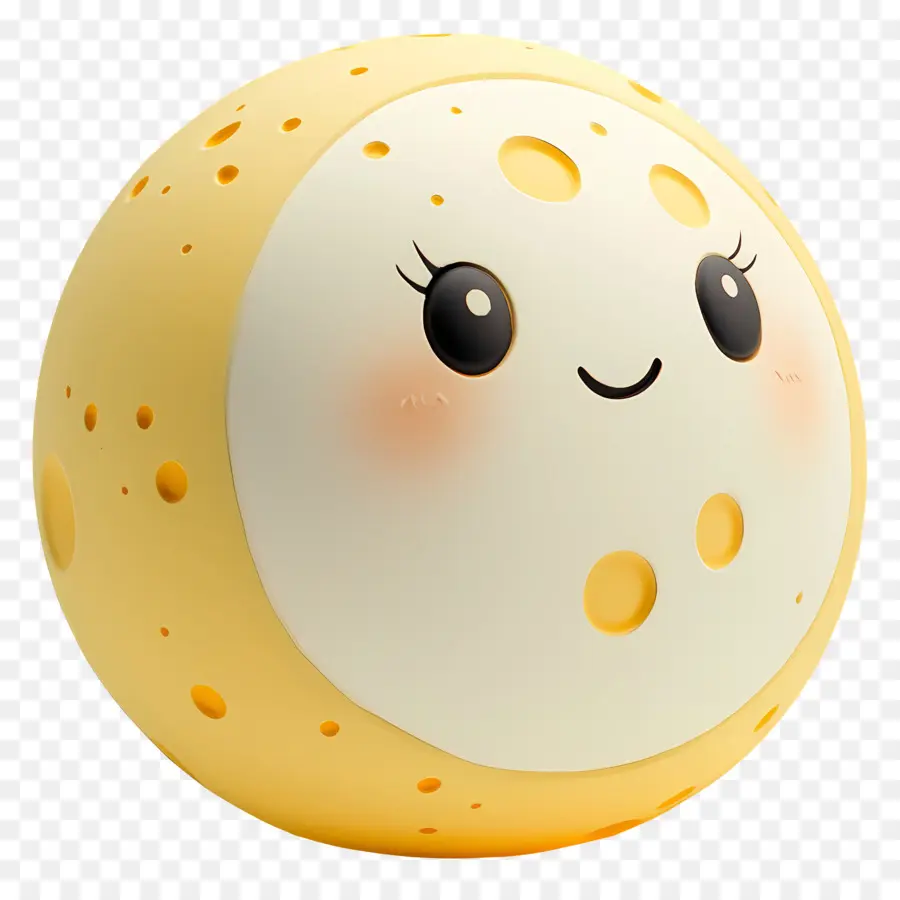 Lune Mignonne，Pleine Lune Souriante PNG