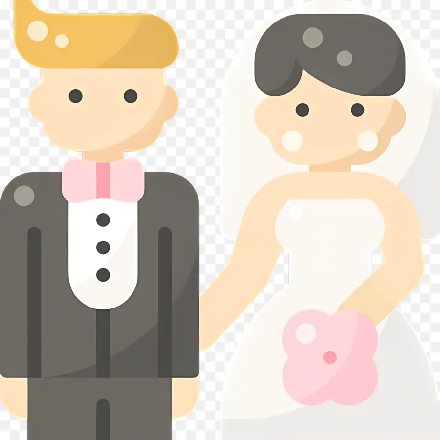 Couple De Mariage，Mariée Et Marié PNG