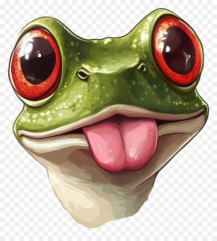 Emoji Grenouille，Grenouille Mignonne PNG