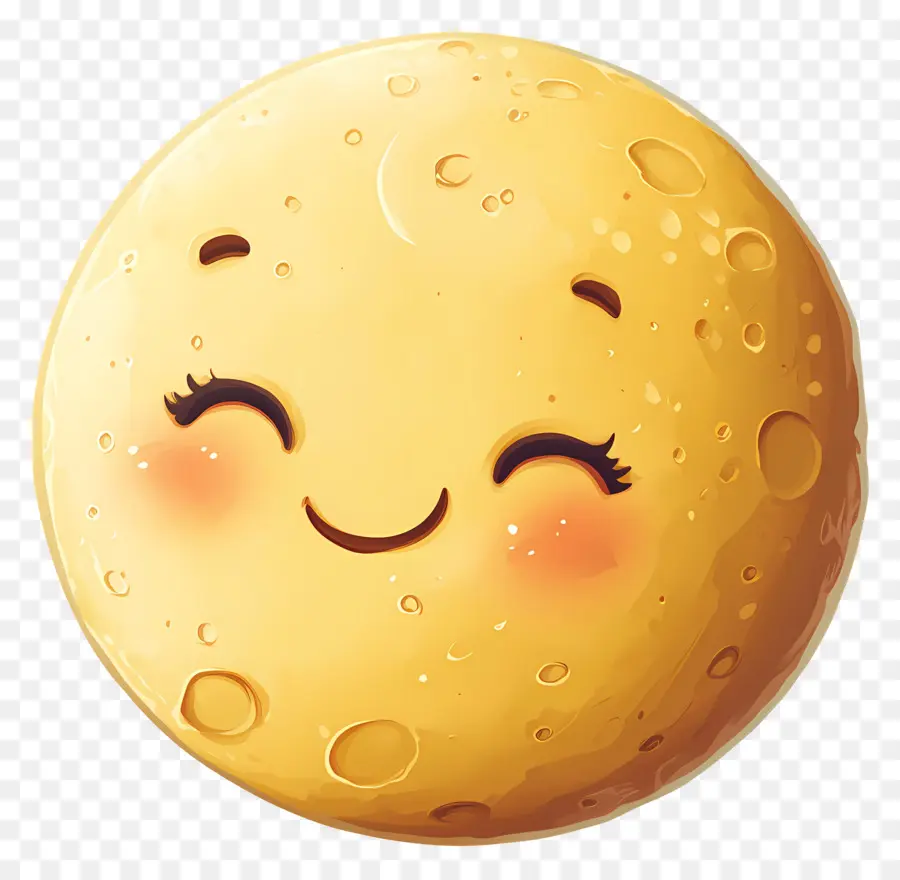 Lune Mignonne，Lune Souriante PNG