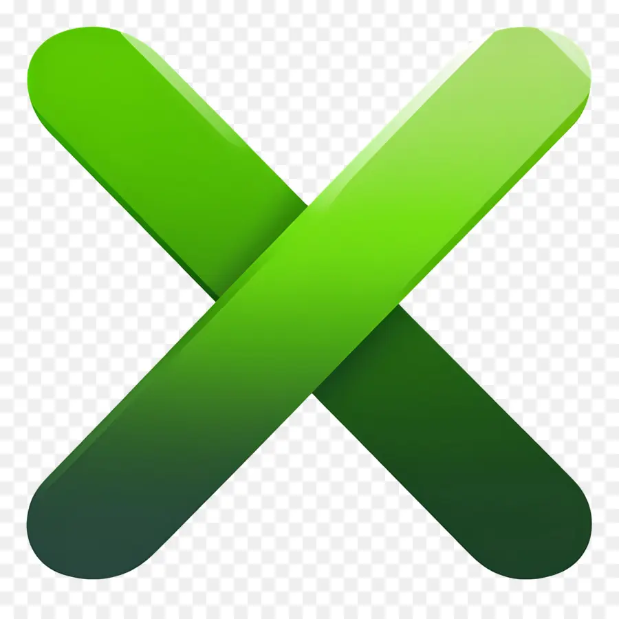 Vert X，Lettre PNG