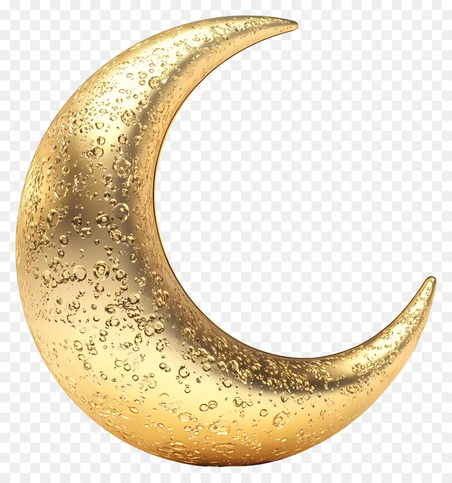 Lune D'or，Croissant De Lune PNG