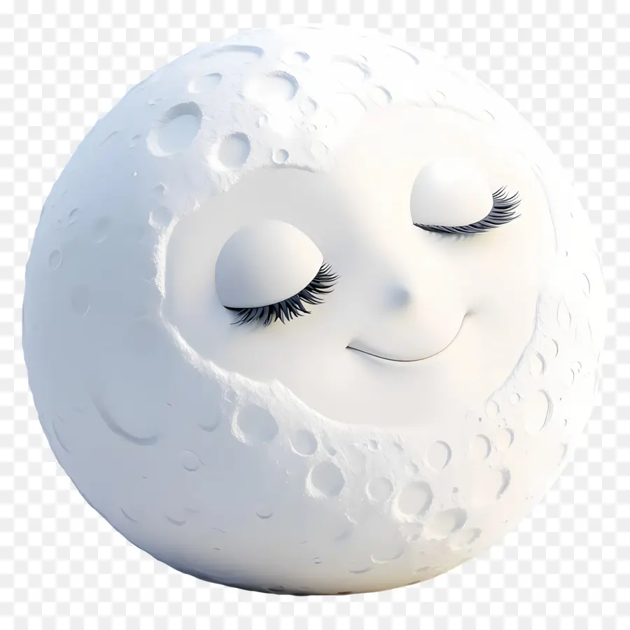 Lune Mignonne，Lune Endormie PNG