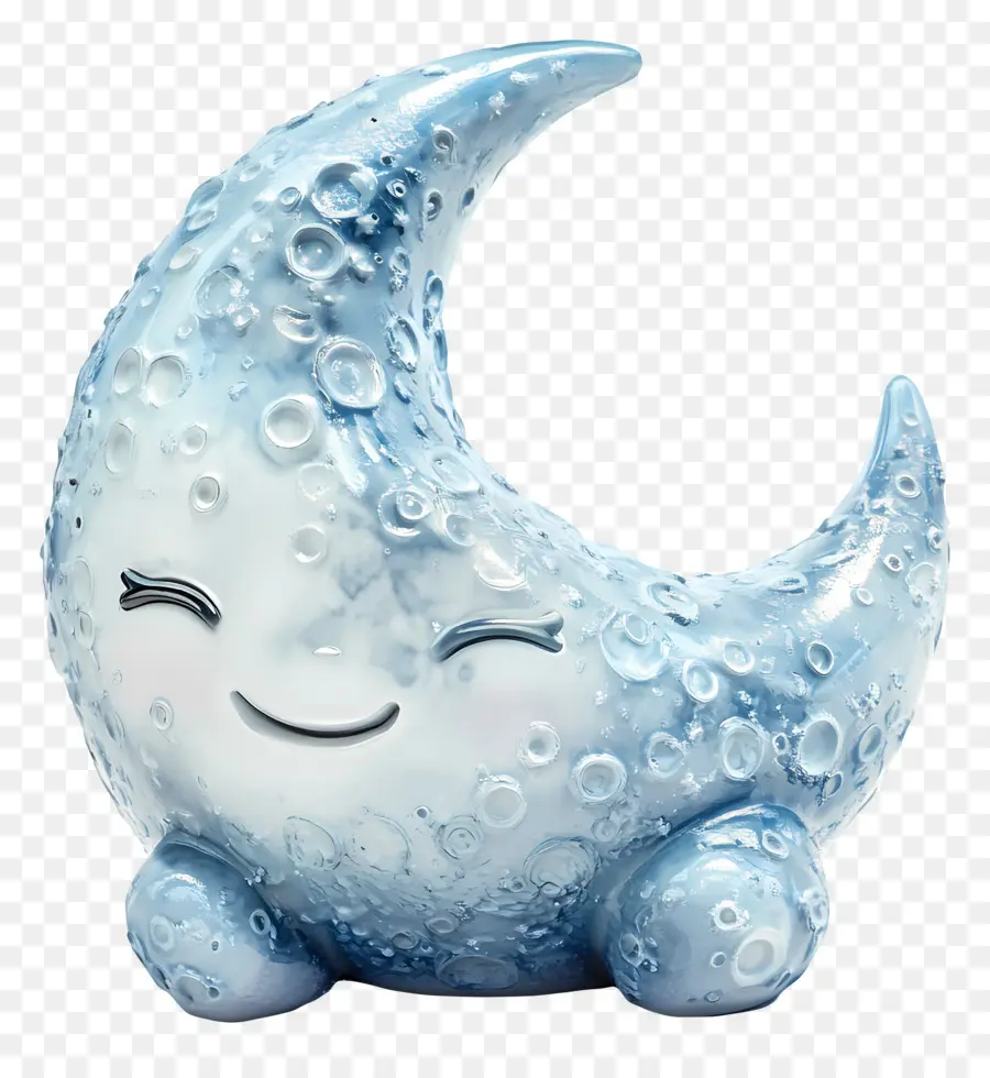 Lune Mignonne，Lune Souriante PNG