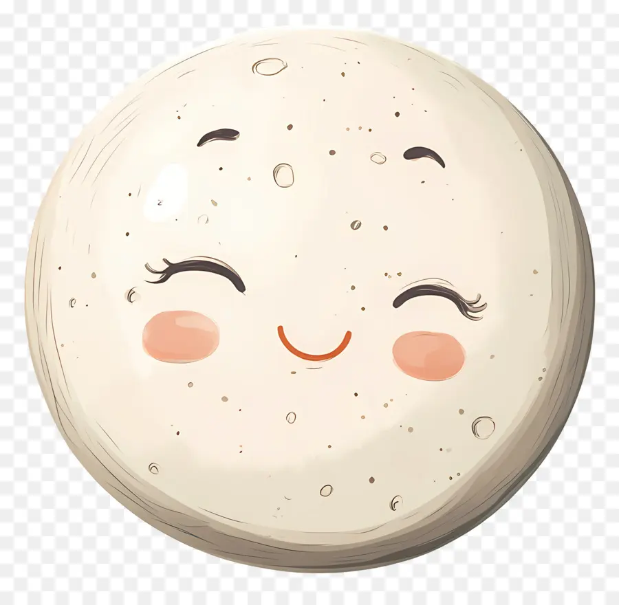 Lune Mignonne，Lune Souriante PNG