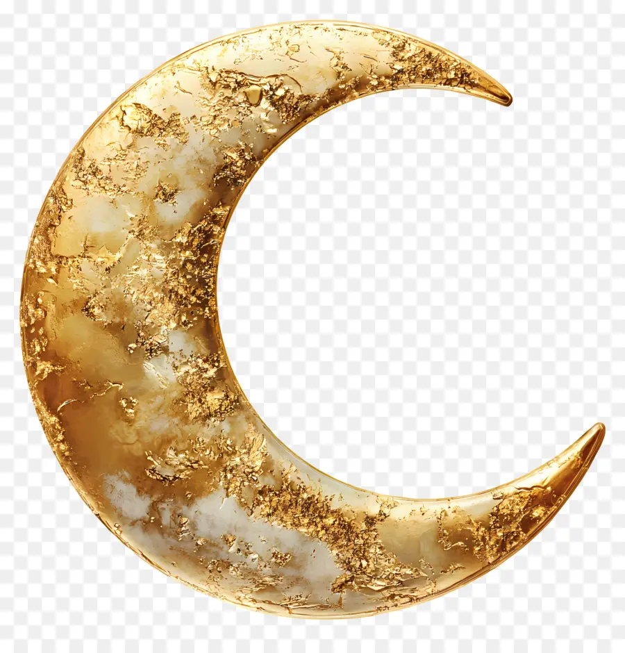 Lune D'or，Croissant De Lune PNG