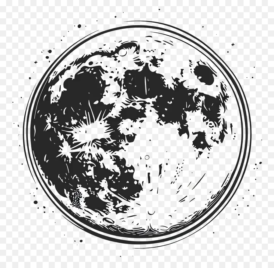 Contour De La Lune，Lune PNG