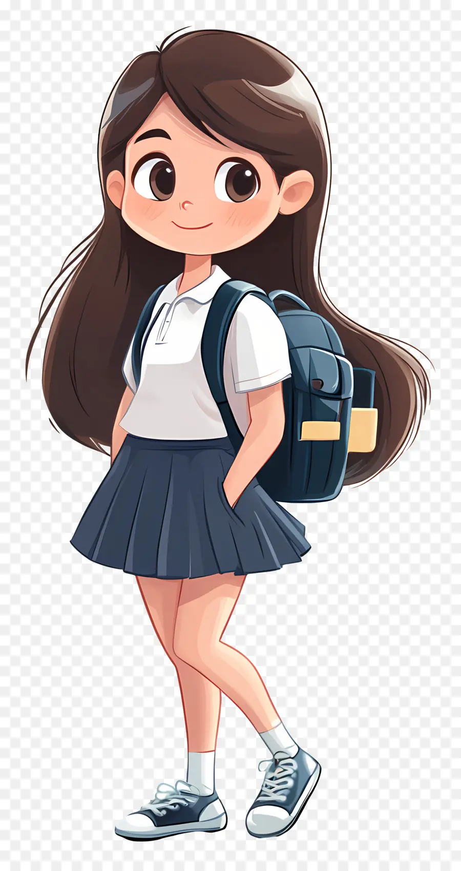 école Animée，Anime Écolière PNG